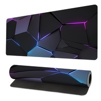Tapis de souris XXL 3D pour jeux vidéo, technologie 3D, antidérapant, pour clavier d'ordinateur, coussin de table, tapis de souris pour bureau et maison