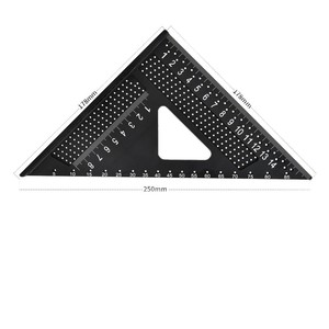 Autonomy Triangle Ruler 7cm Aluminum Multi Angle Measuring Tool For Woodworking - Product Image 3