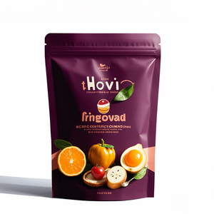 Custom Gravure Printed Food Grade Stand <b>Pouch</b> Matte Waterproof Recyclable Resealable Ziplock Bags Plastic Dried Fruits Packaging - Product Image 3