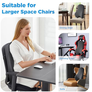 Coussin de soutien lombaire ergonomique en mousse à mémoire de forme, dossier réglable pour voiture et bureau, soulagement des douleurs lombaires - Product Image 5