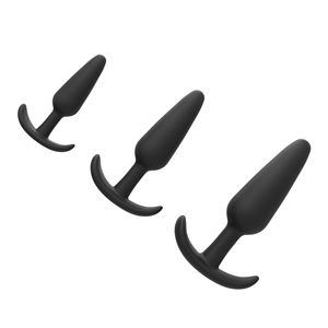 3-teiliges Set Silikon-Analplug Anus-Trainer Erwachsenen-Analtraining Silikonprodukte <span class=keywords><strong>Anal</strong></span>-Expander Prostata-Massagegerät - Product Image 3