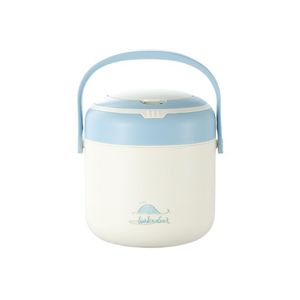 Stainless Steel Insulated Double Layer <b>Lunch</b> <b>Box</b> With Food Compartment And Spoon Student Bento <b>Box</b> For Kids Adults Elderly - Product Image 5