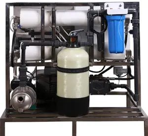 Sistem pemurni air laut 500l, industri tanaman perawatan air Mineral digunakan Unit peralatan air