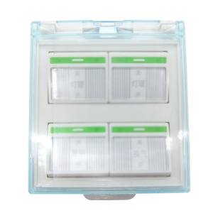 Universal 86-Type Flip Panel Switch Accessory Four-in-One Bathroom Heater & Light Heater Switch for Toilet <b>Vanity</b> <b>Lighting</b> - Product Image 1