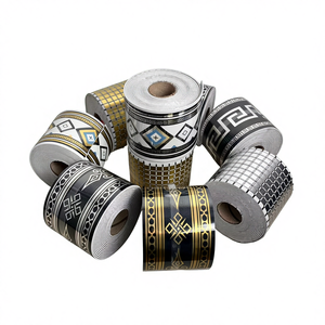 Moderno Adesivo da Parete Antistatico in PVC con Motivo Geometrico, Autoadesivo, Impermeabile, per Battiscopa e Linee Decorative in Hotel, Appartamenti e Abitazioni - Product Image 1