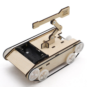 Kit de modelo de tanque de madera, juguete educativo de ciencia para niños de 7 a 9 años, ensamblaje manual, juguete de aprendizaje STEM - Product Image 4