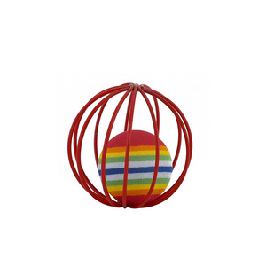 Gabbia per palline di ferro colorata forniture per animali domestici gatto scratch mouse cage <span class=keywords><strong>ball</strong></span> cat <span class=keywords><strong>toy</strong></span> - Product Image 3