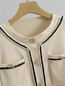 2024 <span class=keywords><strong>set</strong></span> di <span class=keywords><strong>cardigan</strong></span> in <span class=keywords><strong>maglia</strong></span> a girocollo di moda coreana primavera <span class=keywords><strong>e</strong></span> autunno <span class=keywords><strong>set</strong></span> casual due pezzi di pantaloni lavorati a <span class=keywords><strong>maglia</strong></span> da donna - Product Image 4