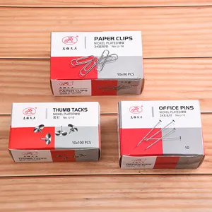 Venta al por mayor de clips de papel Jumbo redondos de metal con logotipo personalizado de 50mm