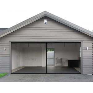<span class=keywords><strong>Porte</strong></span> de <span class=keywords><strong>garage</strong></span> automatique à panneau de verre sectionnel en aluminium à coupure thermique américaine personnalisée - Product Image 4