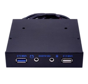 20 Pin 4 พอร์ต USB <span class=keywords><strong>3</strong></span>.0 แผงด้านหน้า USB 2.0 ฮับ HD เสียง <span class=keywords><strong>3</strong></span>.5 มม.หูฟังแจ็คอินเทอร์เฟซ MIC สําหรับ PC เดสก์ท็อป <span class=keywords><strong>3</strong></span>.5" <span class=keywords><strong>Floppy</strong></span> Bay - Product Image 5