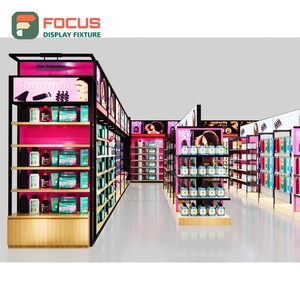 ตู้โชว์วิกผมแบบกำหนดเองพร้อมท็อปกระจก ชั้นวางหลายชั้น ลิ้นชักในตัว ตู้โชว์สินค้าสำหรับร้านค้า - Product Image 6