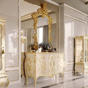 Французский элегантный классический деревянный резной обеденный стол и стул, традиционный роскошный прямоугольный квадратный дизайн - Product Image 6