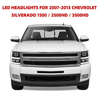 Produit automobile exclusif de haute qualité, assemblage de phares LED personnalisés pour Chevrolet Silverado 1500 2007-2013