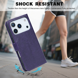 Nouvelle Coque Portefeuille à Rabat Magnétique en Cuir pour iPhone 16 Pro Max 15 14 Pro avec Porte Cartes et Design Livre - Product Image 3