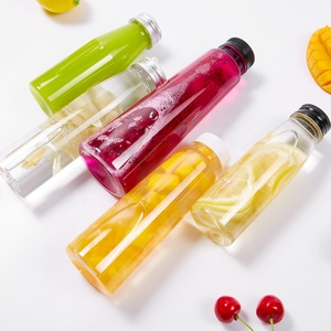 YICHENG Saftflasche Verpackung Einweg 500ml PET Kunststoff Milchtee Trinkflasche Mit Deckel - Product Image 1