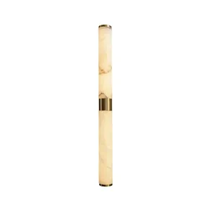 Italian High-end Modern Energy Saving Copper LED <strong>Wall</strong> <strong>Light</strong> Gold Cylindrical <strong>Sconce</strong> for Hotel Parlor Dining Room Bedroom - Product Image 5