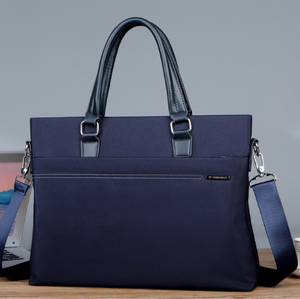 Custom Unisex 15 Inch <strong>Laptop</strong> <strong>Nylon</strong> Soft Briefcase Polyester Lining Lightweight Zipper Closure Waterproof Business Handbag Single - Product Image 2