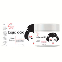 Crème Visage Éclaircissante à l'Acide Kojique, Crème Anti-Taches Brunes Jour et Nuit