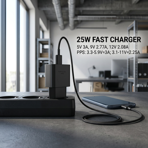 Cantell 2026 Nouvel adaptateur de <span class=keywords><strong>chargeur</strong></span> rapide PD de 25 W de taille réduite, <span class=keywords><strong>chargeur</strong></span> USB C 25 W avec prise US EU UK KR pour Samsung S25 S24 S23 S22 <span class=keywords><strong>S21</strong></span> - Product Image 3