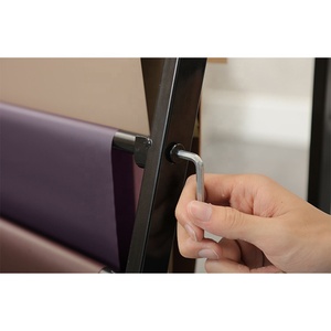 Sàn kim loại vải cuộn hiển thị giá đứng hình nền hiển thị giá kim loại hình nền hiển thị đứng với bánh xe - Product Image 6