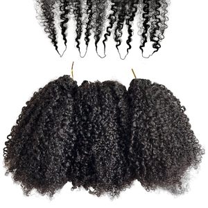 Extensiones de Cabello Afro Rizado Kinky Pre-Separadas para Crochet, Sin Nudos, con Micro Anillos y Lazos para Trenzas - Product Image 4