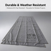 Bâche insonorisante et ignifuge en PVC stratifié LVJU, imperméable et anti-bruit