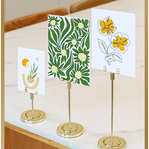 Penyangga tanda logam tugas berat Supermarket rak Display meja promosi plastik dengan bingkai tanda - Product Image 2