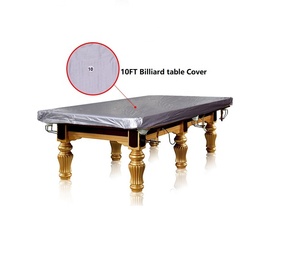 Cubierta de mesa de billar de piscina de 10 pies-Mesas protectoras duraderas Mesa deportiva de billar Producto de cubierta de color plateado - Product Image 6