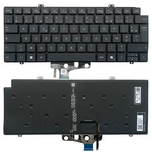 Clavier d'ordinateur portable rétroéclairé français pour Dell Pro 14 <span class=keywords><strong>Plus</strong></span> PB14250 0DX92M, version AI, nouveau, noir, disposition <span class=keywords><strong>AZERTY</strong></span> - Product Image 1