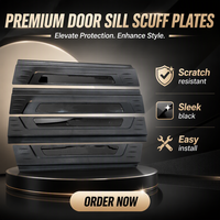 Plaque de protection de seuil de porte de voiture en acier inoxydable, style OEM/ODM, pour Everest 2015