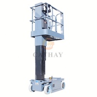 Plateforme élévatrice mobile à mât vertical électrique autopropulsée Cathaylift CE ISO, capacité de levage 227 kg