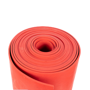 แผ่นยางดูดซับแรงกระแทกแผ่นฉนวนยางธรรมชาติสีแดง50องศา - Product Image 1