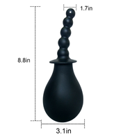 Douchette anale en silicone de qualité supérieure, pompe à lavement, nettoyant vaginal, jouet sexuel manuel pour femmes et hommes