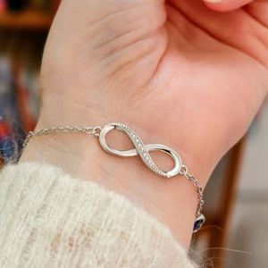 Heart-Shaped Crystal <b>Infinity</b> Figure 8 <b>Bracelet</b> Women Micro-inlaid Zircon Adjustable <b>Bracelet</b> Shaped <b>Infinity</b> Women's Jewelry - Product Image 2