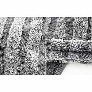 Serviette de lavage et de séchage de <span class=keywords><strong>voiture</strong></span> en microfibre de polyester tricotée, hybride corail, torsadée, écologique, séchage rapide, 50*80CM, 1200GSM - Product Image 2