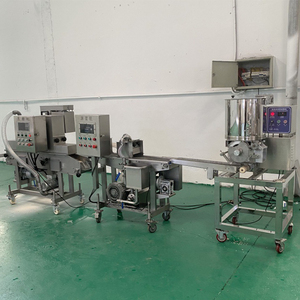 Ligne de transformation automatique de galettes |   Ensemble de machines 3 en 1 pour la formation, l'enrobage et la panure - Product Image 4