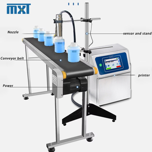 Máquina automática de codificación de impresión de seis líneas Tinta blanca a base de tinte y solvente Ideal para codificación de botellas de plástico negro - Product Image 4