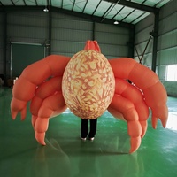 Modèle de crabe gonflable personnalisé multicolore, animal marin gonflable géant, décoration gonflable publicitaire
