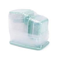 Lot de 17 boîtes de rangement transparentes pour cuisine, contenants alimentaires, organisateurs de réfrigérateur, bocaux de rangement pour snacks, noix et fruits