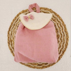 Mochila Infantil Personalizada con Monograma, <span class=keywords><strong>Mini</strong></span> Mochila de Lona con Lazo para Niños, Mochila de Algodón para Exteriores - Product Image 3