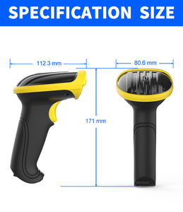 Escáner de código de barras 2D inalámbrico con Bluetooth y 2.4G, lector de códigos QR portátil de larga duración para almacén y punto de venta minorista X-377D - Product Image 5