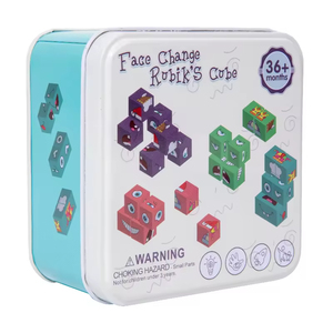 Jeu de société Puzzle parent-enfant Jouet Battle Face Changing Cube Jeu de cube changeant de visage en bois - Product Image 6
