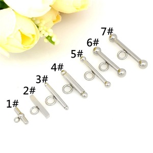 Anno Jewelry Stainless Steel <b>T</b>-<b>Bar</b> Clasps For Bracelet Necklace DIY Jewelry Findings 3mm 4mm 5mm 6mm 8mm 10mm - Product Image 2