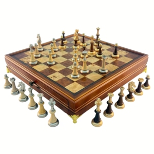 Juego de Ajedrez de Madera de Lujo de Alta Calidad en Oferta, 38*38cm, Ecológico, con Diseño de Cajón para Niños - Product Image 4
