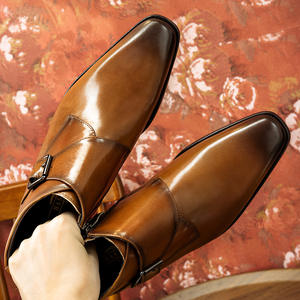 Chaussures habillées en cuir véritable pour hommes, style Oxford britannique, légères et respirantes, chaussures de mariage pour le marié, automne - Product Image 3