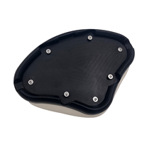 ISURE MARINE Siège triangulaire Voiture Marine Yacht Roadboat Bateau de pêche en cuir PU Siège fixe à dossier bas Accessoires marins