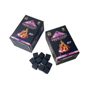 Indonesian Coco Luxury 100% <b>Coconut</b> <b>Shell</b> Activated Charcoal Briquettes Cube Shape Merades High Calorific Value Lasting Heat Low - Product Image 6