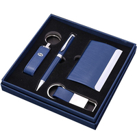 Échantillon gratuit, porte-cartes en similicuir personnalisé, logo imprimé à la main, porte-clés, boîte emballée, coffret cadeau d'affaires personnalisé