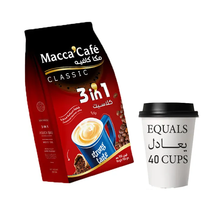 उच्च गुणवत्ता वाले कच्चे माल के अनुरूप करने के लिए सभी स्वाद पल क्लासिक Macca कॉफी किलो 1 में 3 क्लासिक कॉफी